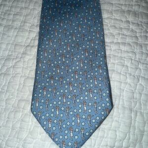Dancing hula Blue Patterned Men's Tie